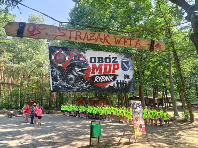 Kolejny turnus wakacyjnego obozu DDP i MDP rozpoczął się w Ośrodku Szkoleniowym „Strażak” w Turawie